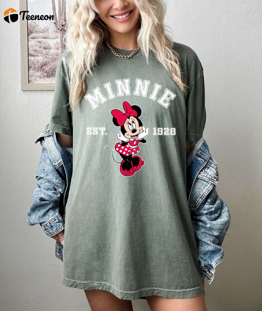 Retro Minnie T-Shirt, Disneyworld Shirt, Cartoon Shirt, Mickey And Minnie, Disney Tee, Comfort Colors, Gift For Her, Disney Mom Shirt 10