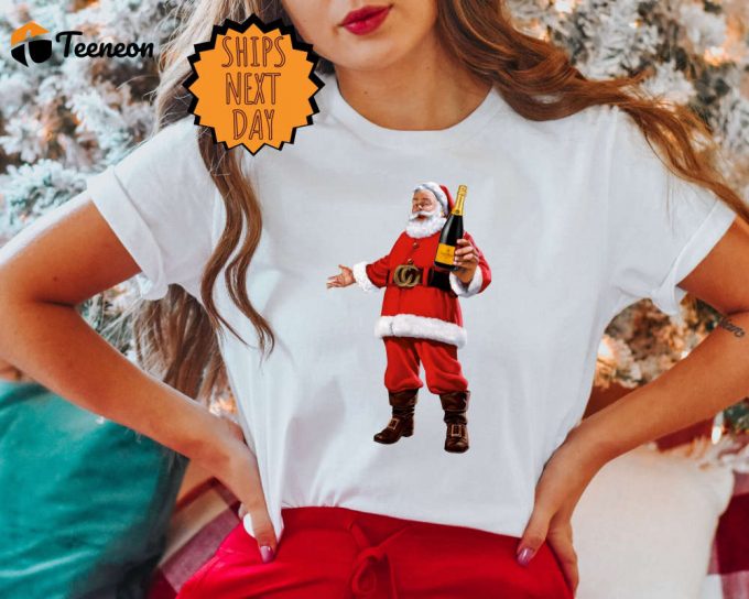 Retro Christmas Santa Shirt: Vintage Santa Claus Tee For Xmas Gift 1