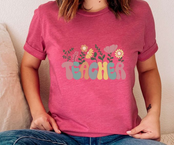 Retro Teacher T-Shirt, It'S A Beautiful Day For Learning Shirt, Gift For Teacher, Pastel Text Tshirt, Teacher Life, Gift For Teacher 3