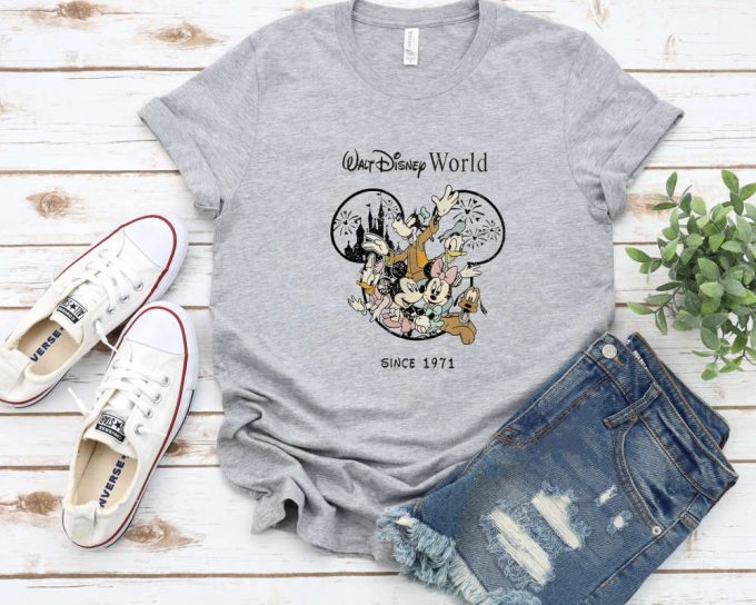 Retro Vintage Walt Disney World Est 1971 Shirt, Mickey And Friend Shirt, Disneyworld Est 1971 Shirt, Disney Family Tee, Disneyland Shirt 4