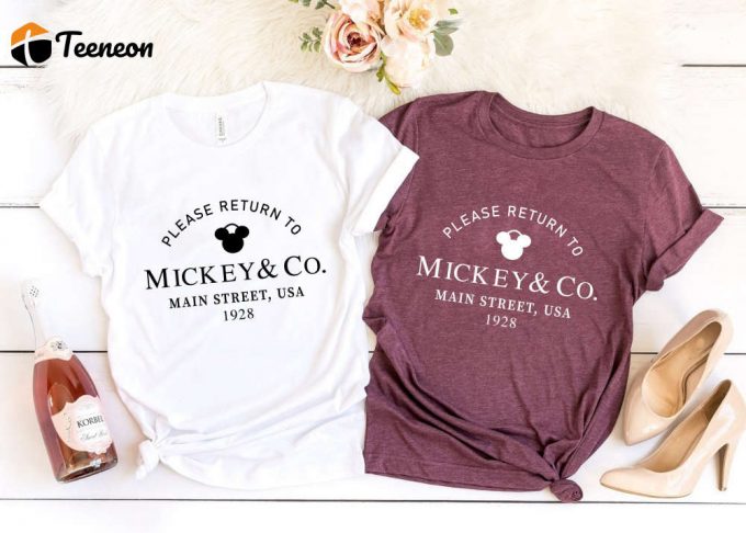 Cute Mickey &Amp;Amp; Co Shirt: Perfect For Disney 2023 Main Streeta Girls Trip - Get Yours Now! 1