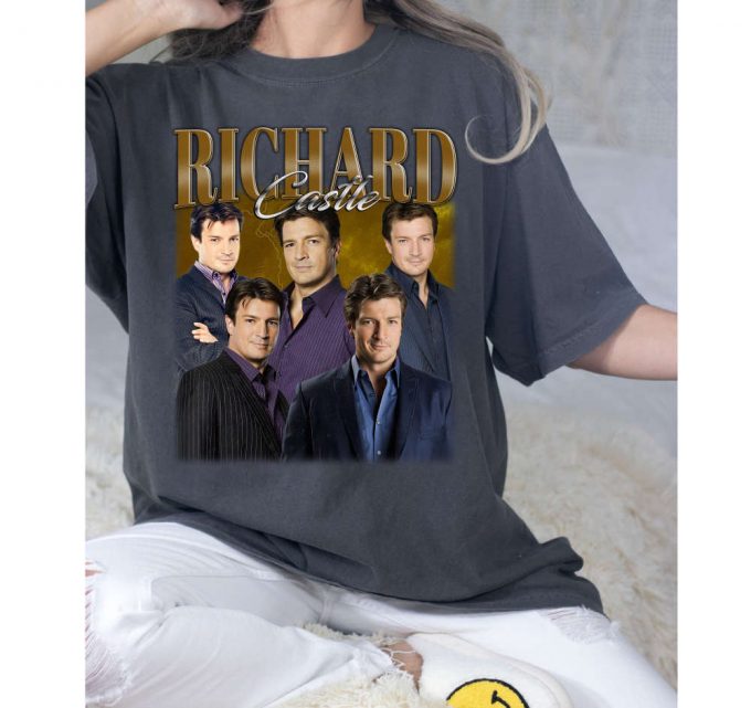 Richard Castle T-Shirt, Richard Castle T-Shirt, Richard Castle Unisex, Unisex T-Shirt, Hip Hop Graphic, Trendy T-Shirt, Retro T-Shirt 3