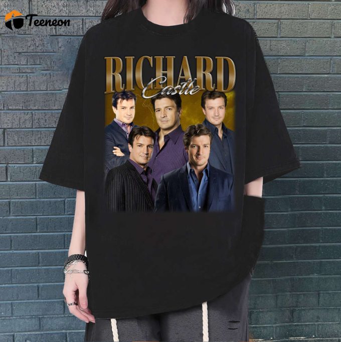 Richard Castle T-Shirt, Richard Castle T-Shirt, Richard Castle Unisex, Unisex T-Shirt, Hip Hop Graphic, Trendy T-Shirt, Retro T-Shirt 1