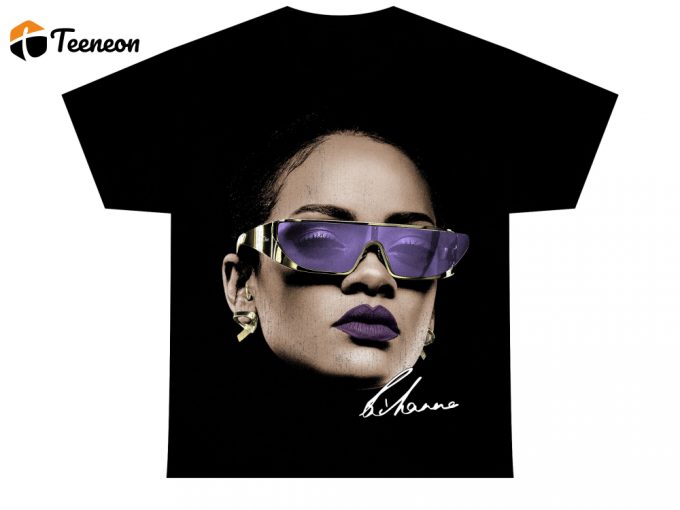 Rihanna T-Shirt | Rare Concert Merch Rap Tee | Hip Hop Graphic Tour Rap Style Rihanna Drake Travis Scott Type 1