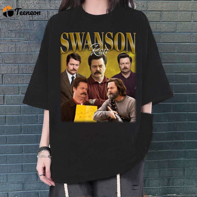 Ron Swanson T-Shirt, Ron Swanson T-Shirt, Ron Swanson Unisex, Unisex T-Shirt, Hip Hop Graphic, Trendy T-Shirt, Retro T-Shirt 1