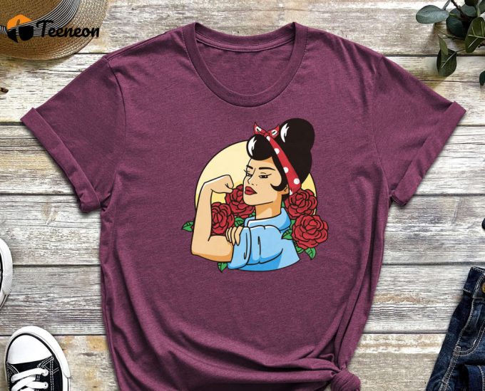 Rosie The Riveter Shirt, Strong Women Shirt, We Can Do It Shirt, Girl Power Shirt, American Shirt, Feminist Gift, Woman Empowerment Shirt 1