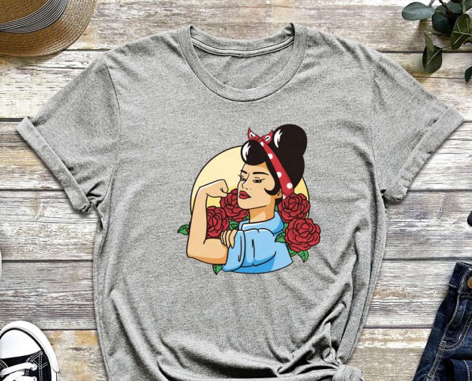 Rosie The Riveter Shirt, Strong Women Shirt, We Can Do It Shirt, Girl Power Shirt, American Shirt, Feminist Gift, Woman Empowerment Shirt 4