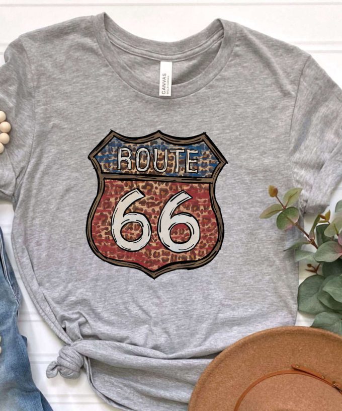 Route 66 Shirt, Western Graphic T Shirt, Desert Motel Shirt, Retro Look, Comfort Colors White, Size Up Oversize Tshirt, Boho Shirt 4