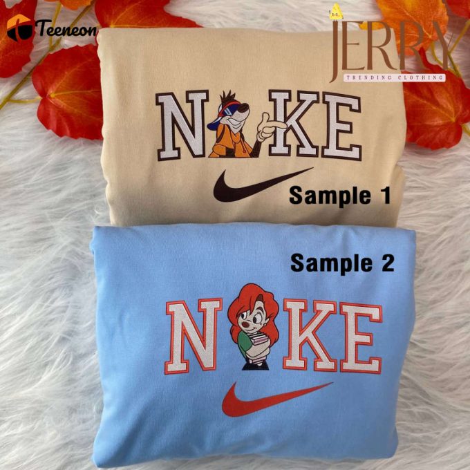Roxanne And Goofy Disney Movie Nike Embroidered Sweatshirts 1