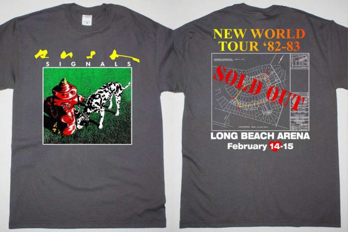 Rush Signals New World Tour ’82-83 T-Shirt: Authentic 80S Band Tee 4
