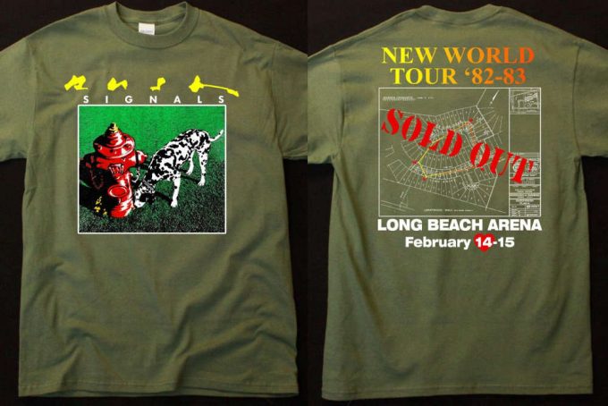 Rush Signals New World Tour ’82-83 T-Shirt: Authentic 80S Band Tee 5