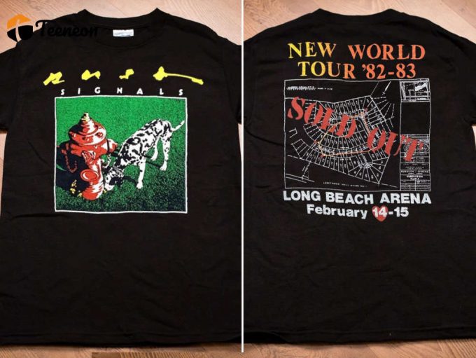 Rush Signals New World Tour ’82-83 T-Shirt: Authentic 80S Band Tee 1