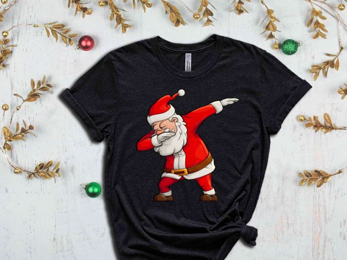 Santa Claus T-Shirt, Christmas Family Shirt, Xmas Holiday Gifts, Funny Santa Tshirt, Cute Holiday Apparel, Christmas Shirt For Women 3