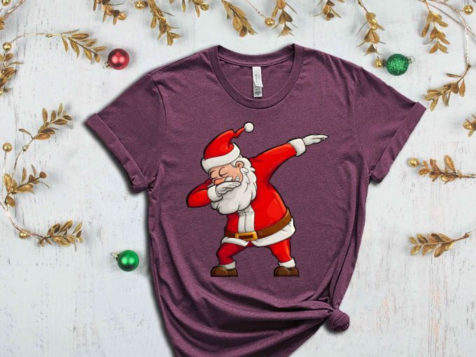 Santa Claus T-Shirt, Christmas Family Shirt, Xmas Holiday Gifts, Funny Santa Tshirt, Cute Holiday Apparel, Christmas Shirt For Women 4