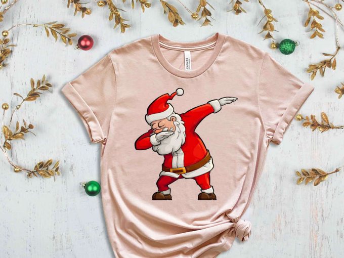 Santa Claus T-Shirt, Christmas Family Shirt, Xmas Holiday Gifts, Funny Santa Tshirt, Cute Holiday Apparel, Christmas Shirt For Women 5