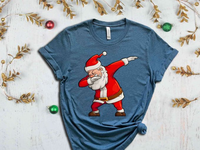 Santa Claus T-Shirt, Christmas Family Shirt, Xmas Holiday Gifts, Funny Santa Tshirt, Cute Holiday Apparel, Christmas Shirt For Women 6