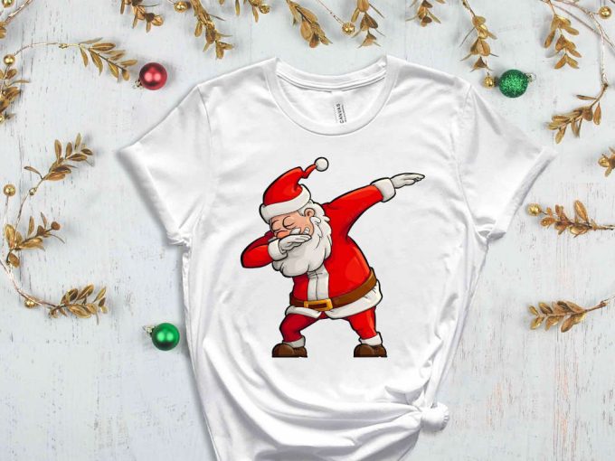 Santa Claus T-Shirt, Christmas Family Shirt, Xmas Holiday Gifts, Funny Santa Tshirt, Cute Holiday Apparel, Christmas Shirt For Women 7