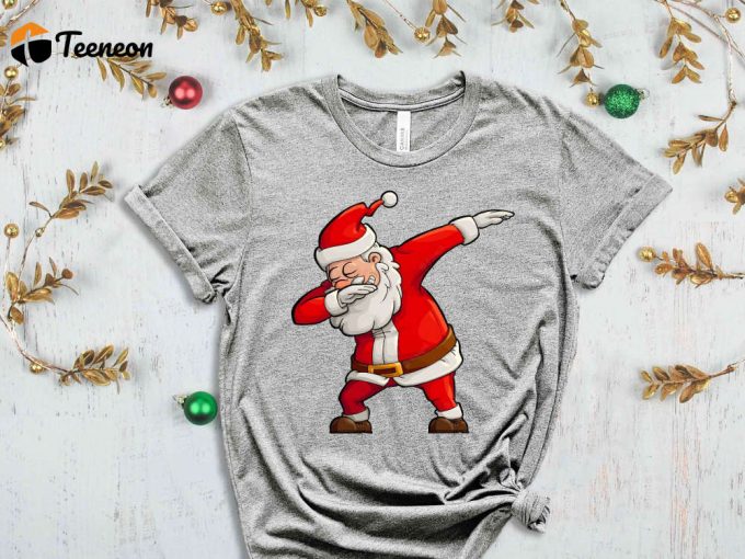 Santa Claus T-Shirt, Christmas Family Shirt, Xmas Holiday Gifts, Funny Santa Tshirt, Cute Holiday Apparel, Christmas Shirt For Women 1