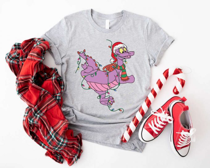 Magical Santa Figment Dragon Lights Christmas Shirt &Amp; Disney Epcot Sweatshirt - Perfect For Mickey S Very Merry Xmas &Amp; Disneyland Family Gifts 2