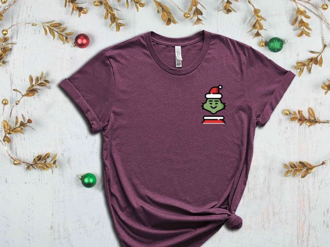 Santa Pocket Size T-Shirt, Christmas Shirt, Christmas Gift, Santa Graphic Tees, Santa Claus Shirt, Xmas Holiday Tshirt, Christmas Party Tees 2