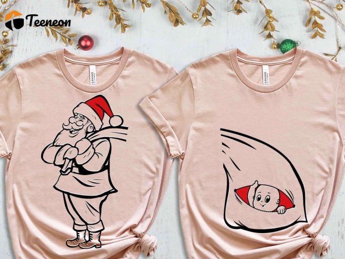 Santa'S Couple T-Shirt, Merry Christmas Shirt, Winter Holiday Shirts, Matching Family Christmas Shirt, Christmas Gift For Couples, Mr Mrs 1