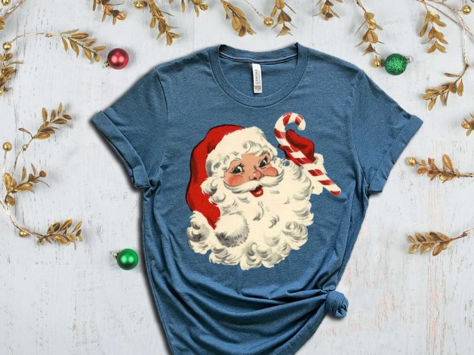 Santa T-Shirt, Christmas Candy Shirt, Christmas Vibes, Happy New Year, Merry Christmas Tees, Funny Matching Christmas Shirt, Christmas Gift 5