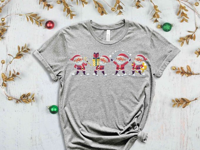 Santa T-Shirt, Funny Santa Shirt, Santa Claus Tees, Happy New Year, Merry Christmas Shirt, Funny Christmas Shirt, Christmas Gift, Xmas Santa 3