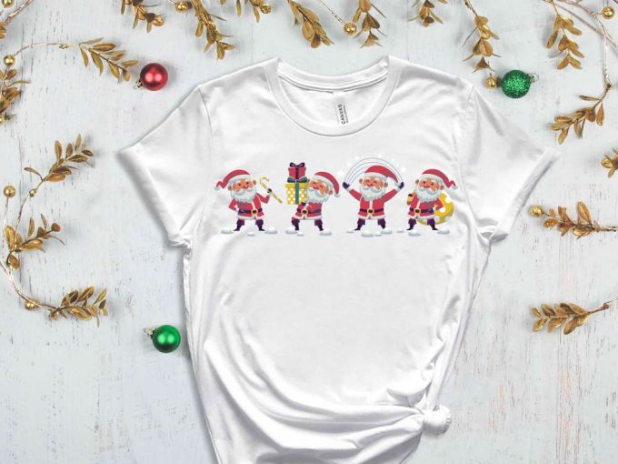 Santa T-Shirt, Funny Santa Shirt, Santa Claus Tees, Happy New Year, Merry Christmas Shirt, Funny Christmas Shirt, Christmas Gift, Xmas Santa 5