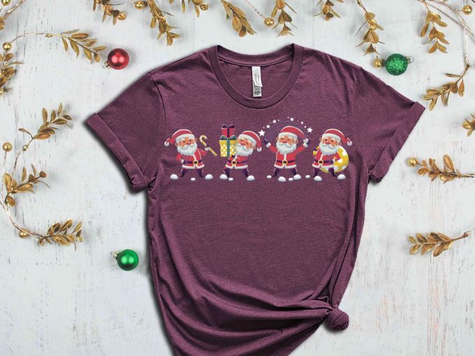 Santa T-Shirt, Funny Santa Shirt, Santa Claus Tees, Happy New Year, Merry Christmas Shirt, Funny Christmas Shirt, Christmas Gift, Xmas Santa 7