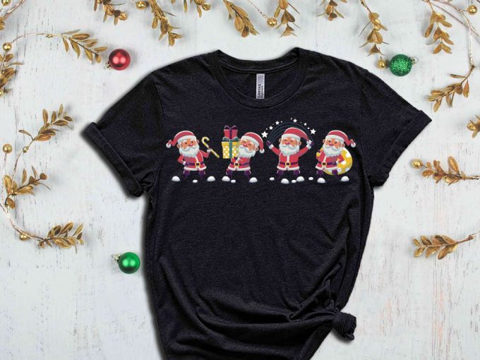 Santa T-Shirt, Funny Santa Shirt, Santa Claus Tees, Happy New Year, Merry Christmas Shirt, Funny Christmas Shirt, Christmas Gift, Xmas Santa 2