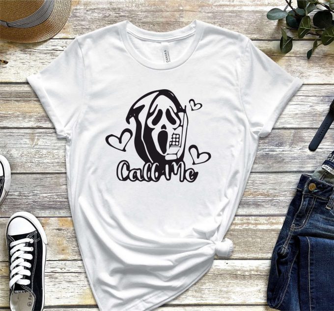Scream Ghost Face Call Me Shirt ,Ghost Face Calling Shirt ,Scream You Hang Up T-Shirt, What'S Your Favorite Scary Movie T-Shirt 5