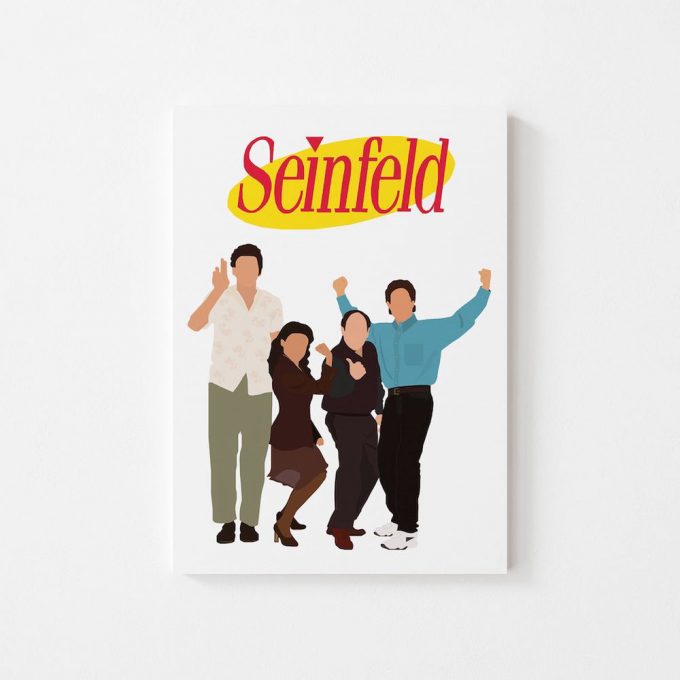 Seinfeld Poster For Home Decor Gift, American Sitcom, Minimalist Poster For Home Decor Gift, Larry Davis, Jerry Seinfeld 2