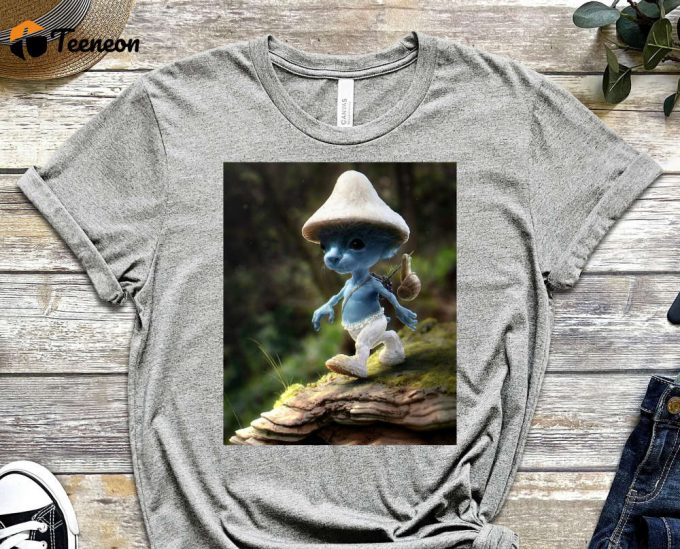 Smurf Cat Shirt, Meme Shirt, Geek Shirt, Tiktok Shirt, Viral Shirt, Funny Smurf Shirt, Smurfs Shirt, Reels Shirt, Unisex Shirt 1