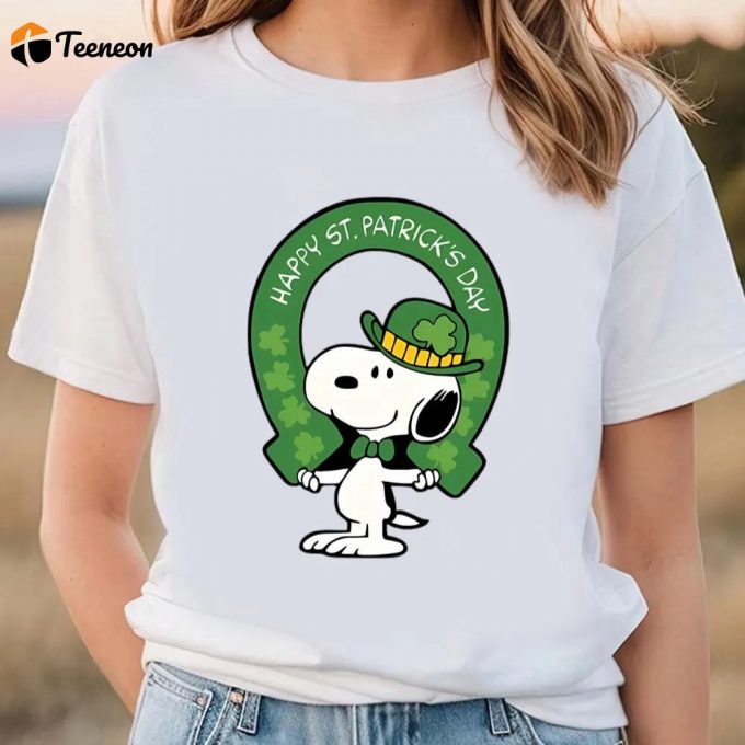 Get Festive With Snoopy: Happy Patricks Day T-Shirt!