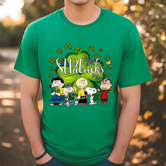 Cheerful Snoopy Peanuts St Patrick S Day T-Shirt: Celebrate With Style