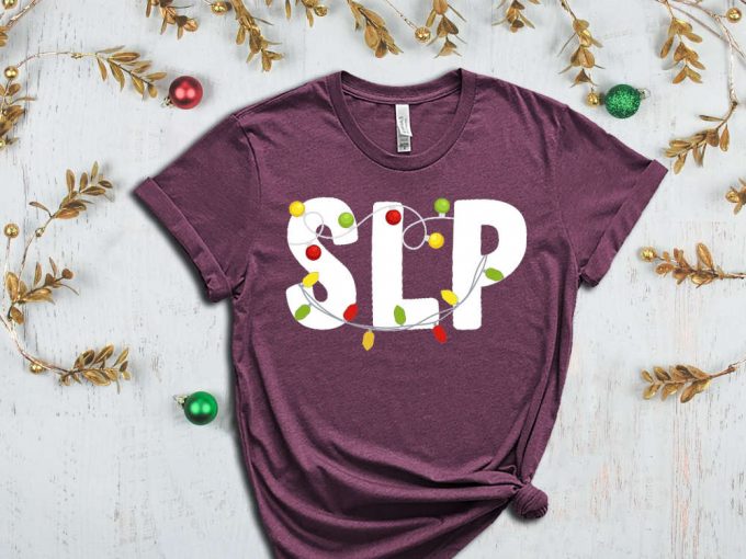 Speech Language Pathologist Christmas T-Shirt, Gift For Slp, Slp Christmas T Shirt, Slp Xmas, Speech Therapy, Speech Language Therapist 4