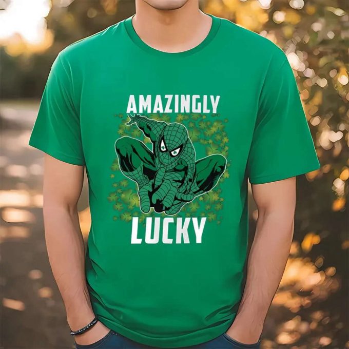 Get Lucky With Spider Man: St Patrick S Day T-Shirt 2