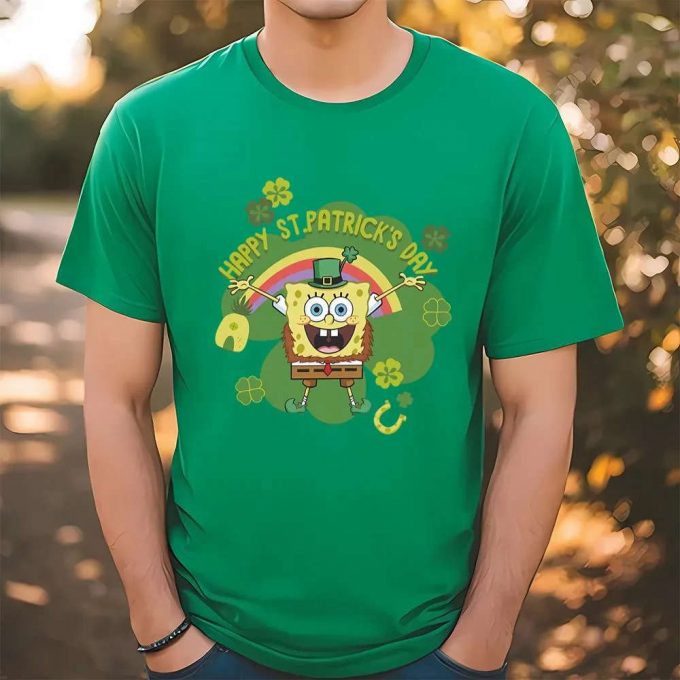Spongebob Squarepants St Patrick S Day T-Shirt – Get Happy With This Fun &Amp; Festive Gear! 2