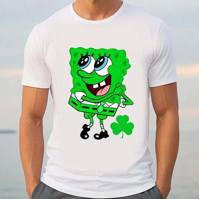 Get Lucky With Spongebob Squarepants St Patrick S Day Tee! 2