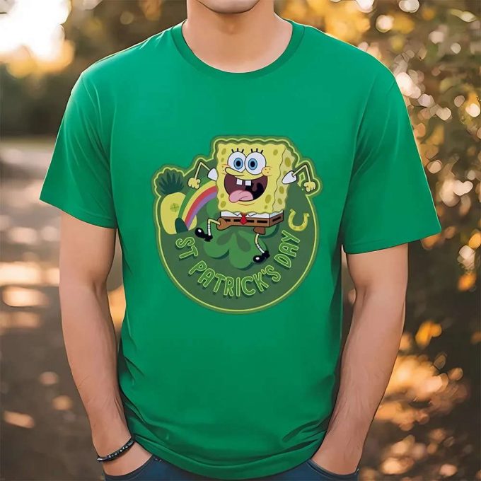 Get Lucky With Spongebob Squarepants St Patrick S Day Tee! 4