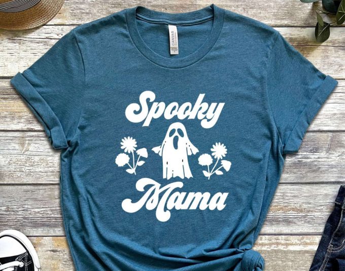 Spooky Mama Shirt, Halloween Shirt, Ghost T-Shirt, Spooky Tee, Mama T-Shirt, Spooky Season, Fall Shirt, Cute Halloween Tee, Mom Gift 6