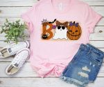 Spooky Season Ghost T-shirt, Ghost T-shirt, Halloween Favorite, Cute Ghost T-shirt, Halloween Gift, Spooky Season Shirt, Funny Halloween