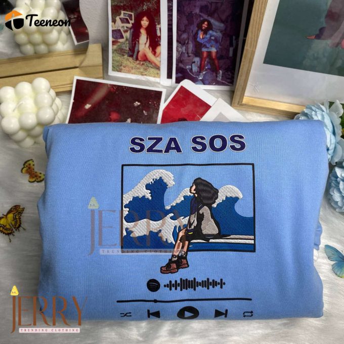 Spotify Sza Sos Tour Embroidered Sweatshirt 1