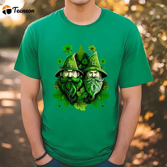 St Patrick S Day Gnomes T-Shirt: Festive &Amp;Amp; Fun St Paddy S Gnome Design 1