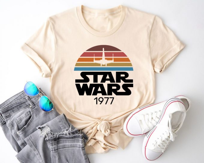 Vintage Star Wars 1977 Shirt: Disney Xwing Gift &Amp; Retro Design 2