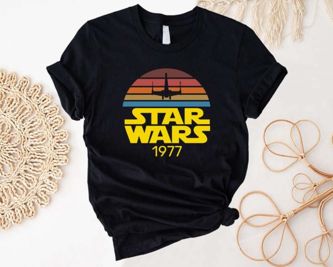 Vintage Star Wars 1977 Shirt: Disney Xwing Gift &Amp; Retro Design 3