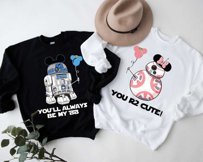 Star Wars Couple Shirt: Sweatshirt Droid Matching Shirts – Perfect Disney Honeymoon Attire 3
