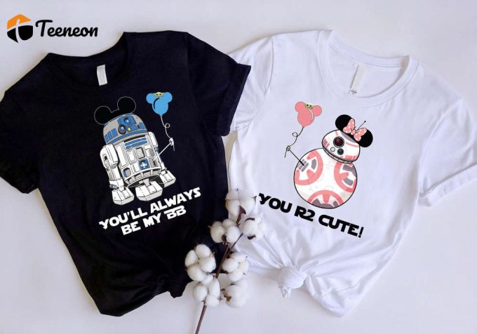 Star Wars Couple Shirt: Sweatshirt Droid Matching Shirts – Perfect Disney Honeymoon Attire 1