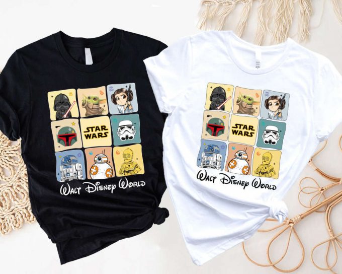 Star Wars Disney World Shirt: Baby Yoda Darth Vader Grogu Mandalorian Galaxy Edge - Shop Now! 2