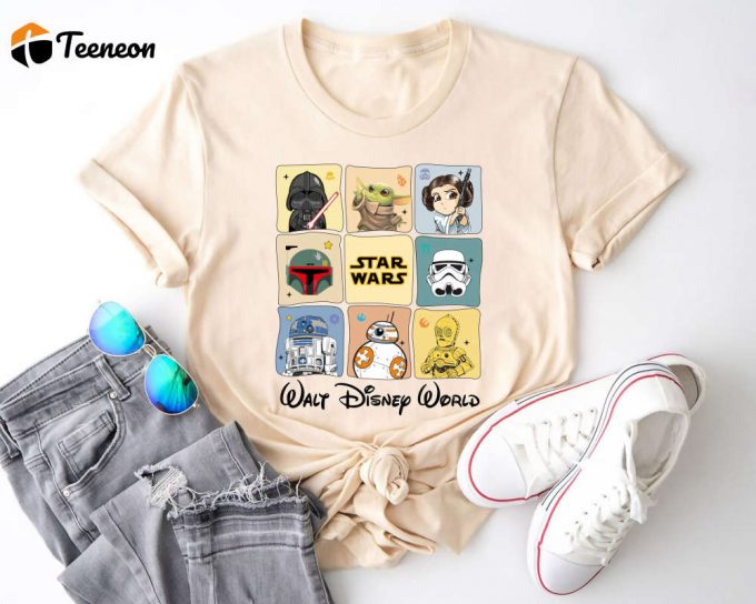 Star Wars Disney World Shirt: Baby Yoda Darth Vader Grogu Mandalorian Galaxy Edge - Shop Now! 1